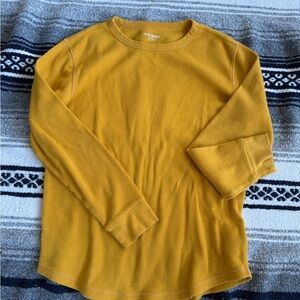 Old Navy YOUTH Mustard Pajama Top Size XL